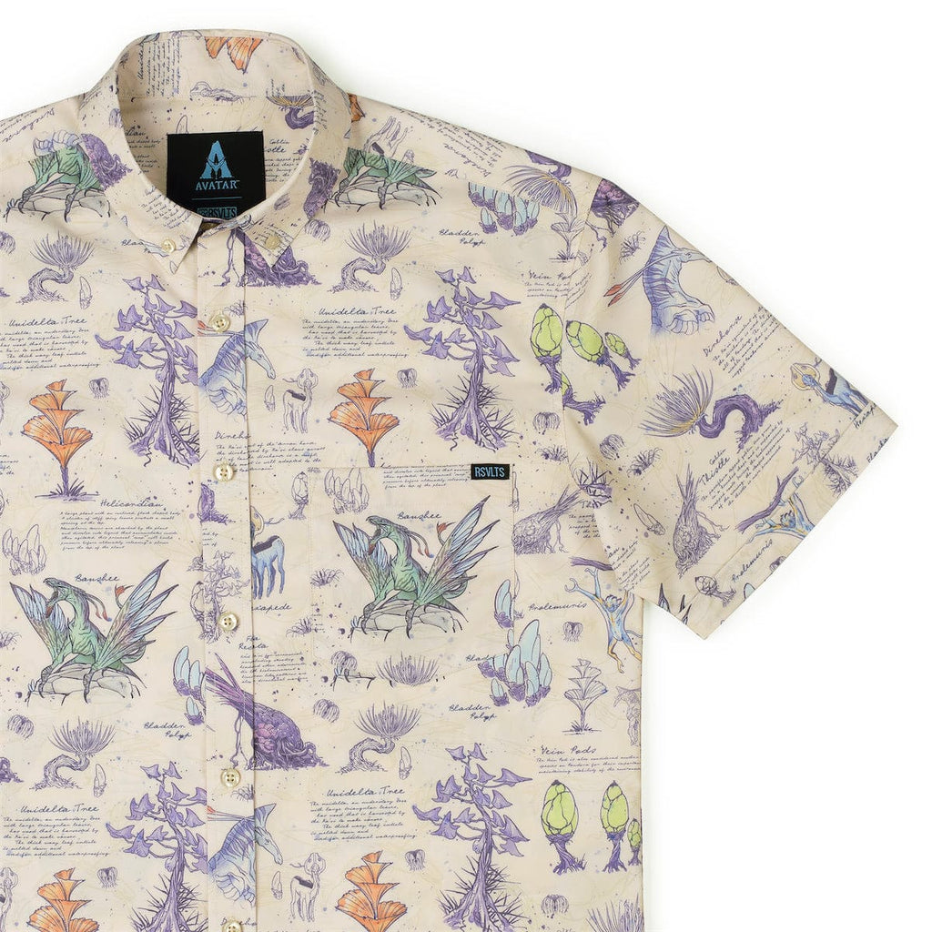 RSVLTS Pages of Pandora KUNUFLEX Short Sleeve Shirt in Multicolor — front view