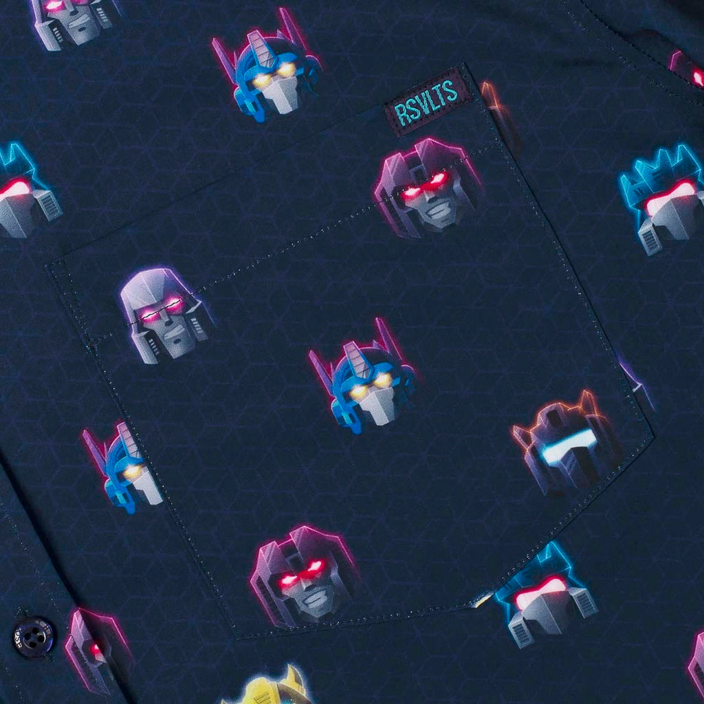 RSVLTS Energon84 KUNUFLEX Short Sleeve Shirt in Blue — detail 8