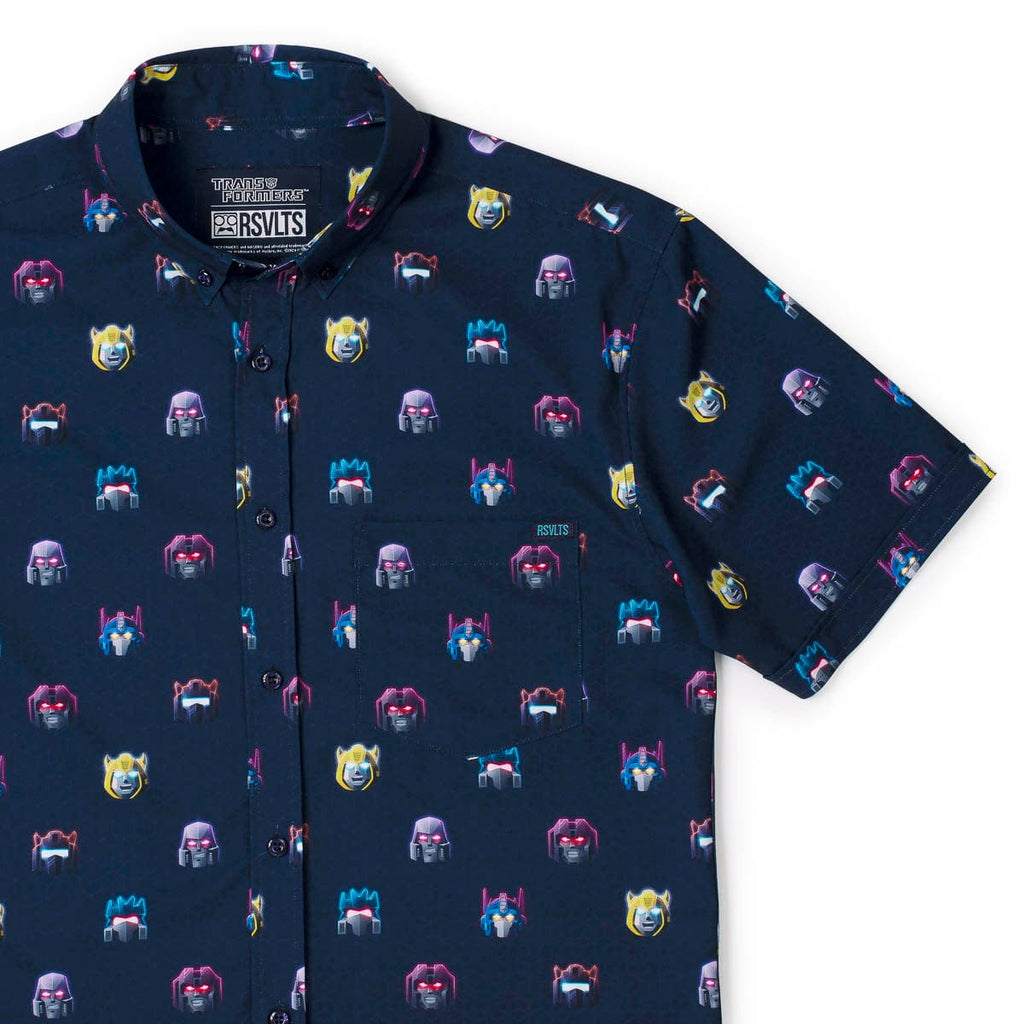 RSVLTS Energon84 KUNUFLEX Short Sleeve Shirt in Blue — detail 5