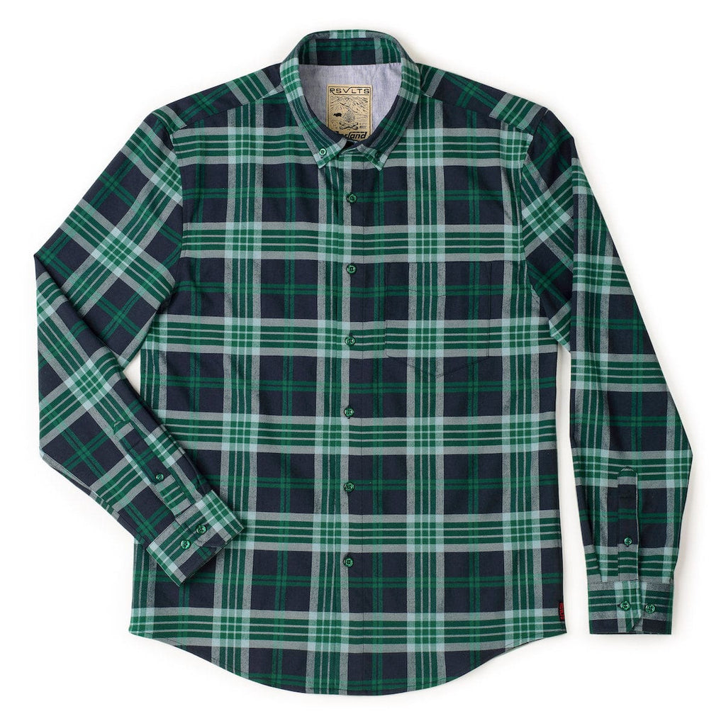 RSVLTS Ned Flanders BorlandFlex Long Sleeve Flannel (2024 Fit) in Blue — detail 3