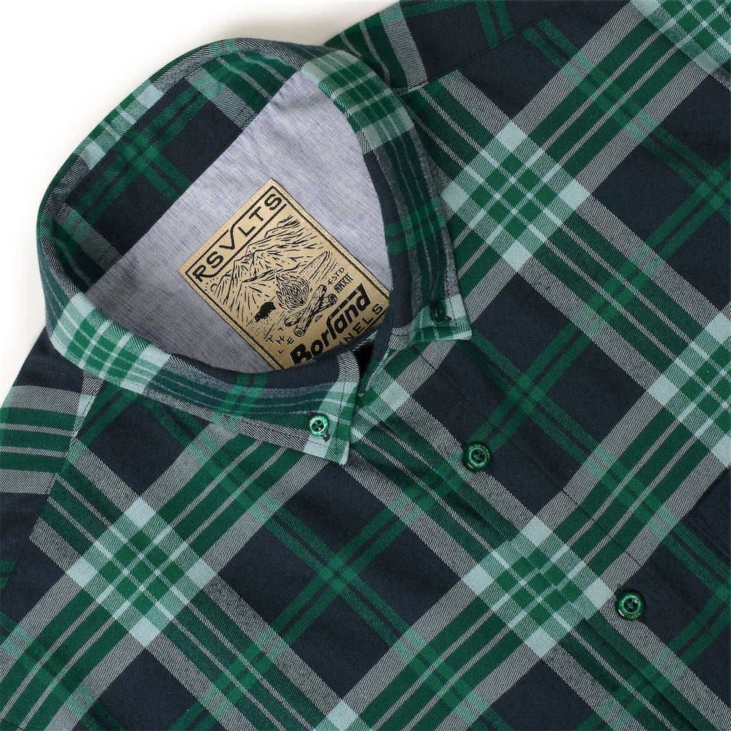 RSVLTS Ned Flanders BorlandFlex Long Sleeve Flannel (2024 Fit) in Blue — detail 4