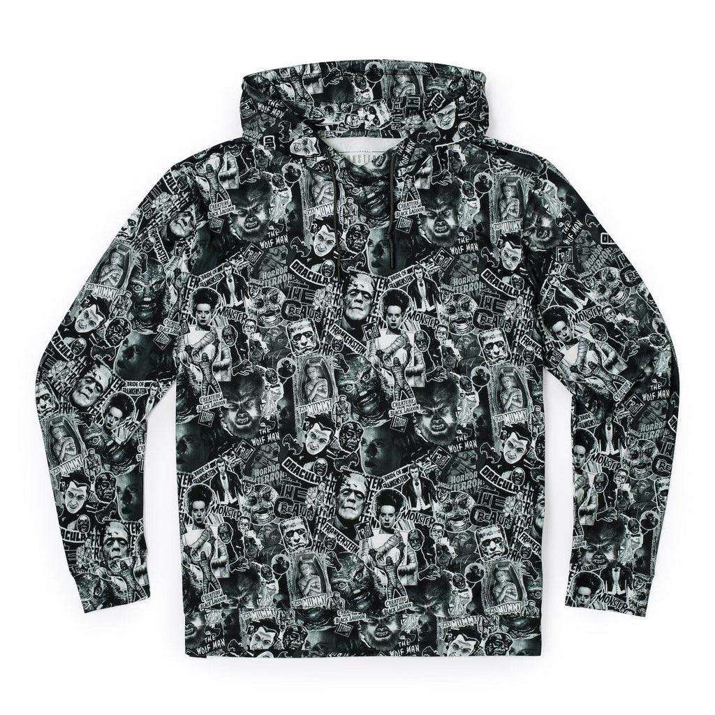 RSVLTS Monster Mashup Performance Hoodie in Gray — front view