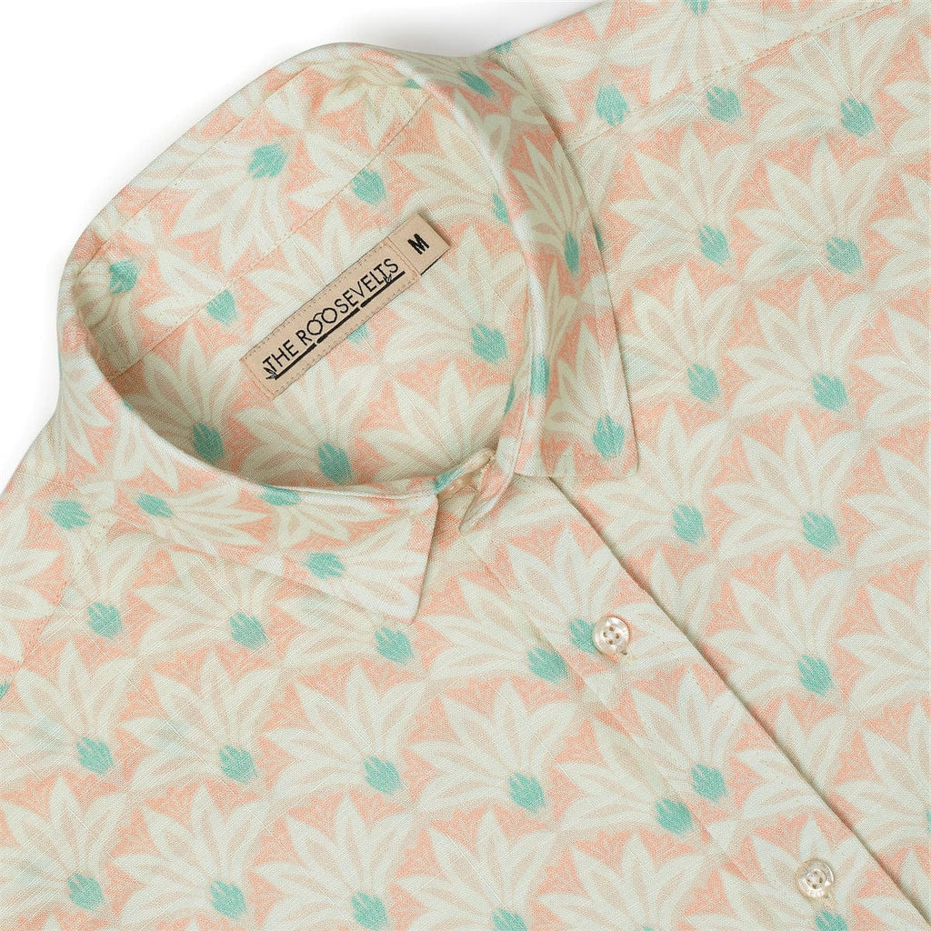 RSVLTS Terragave Bamboo Short Sleeve Shirt in Neutral — detail 7