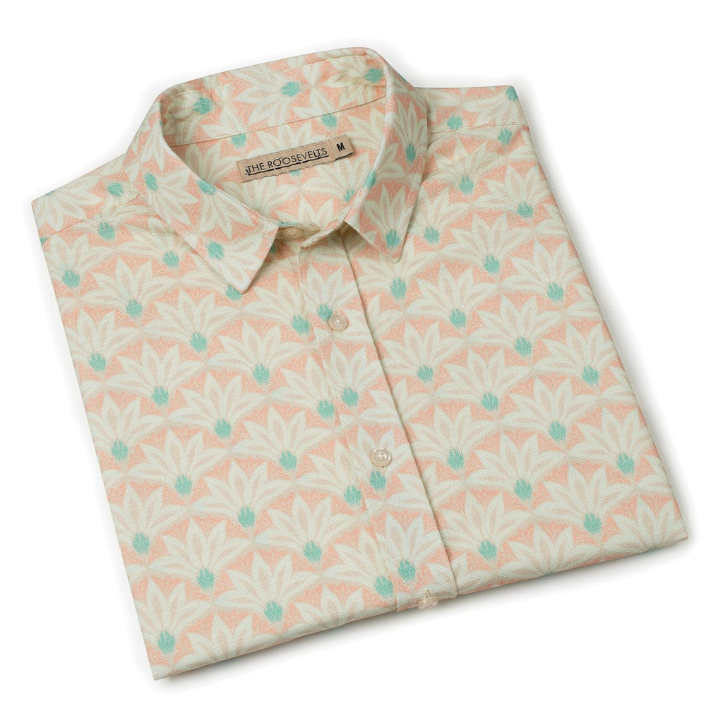 RSVLTS Terragave Bamboo Short Sleeve Shirt in Neutral — detail 9