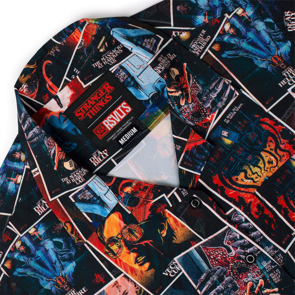 RSVLTS The Art of Four Women's KUNUFLEX Short Sleeve Shirt in Black — detail 11