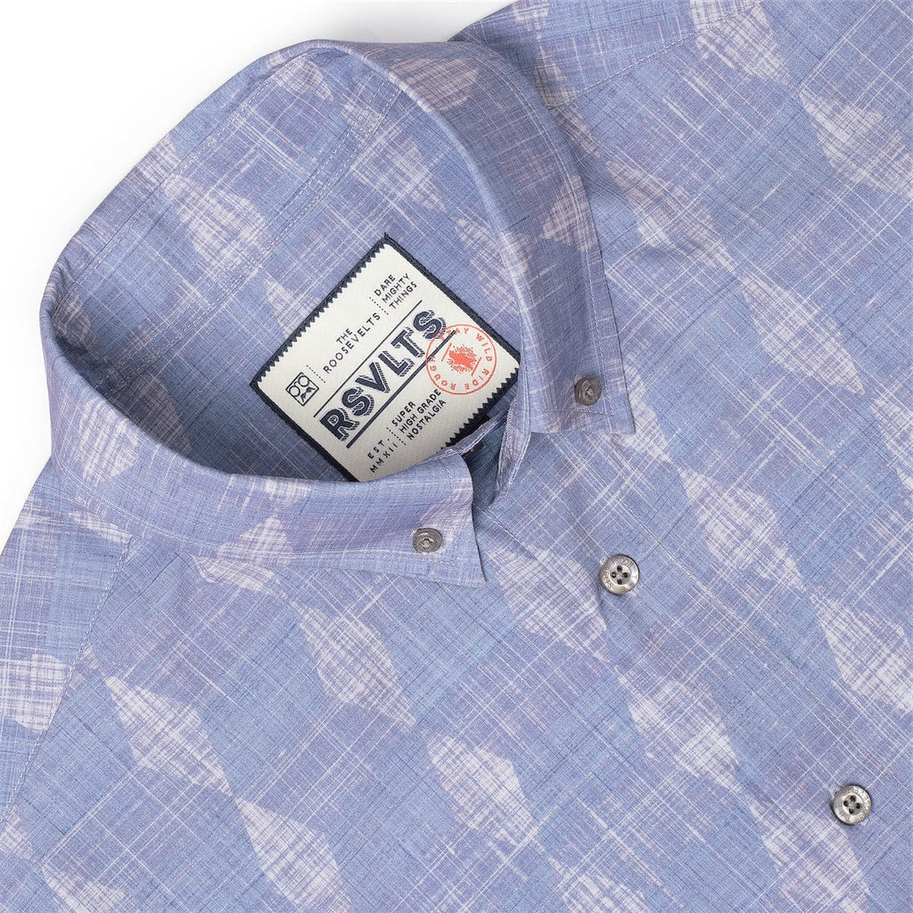 RSVLTS Citrus Twist KUNUFLEX Short Sleeve Shirt in Gray — detail 5