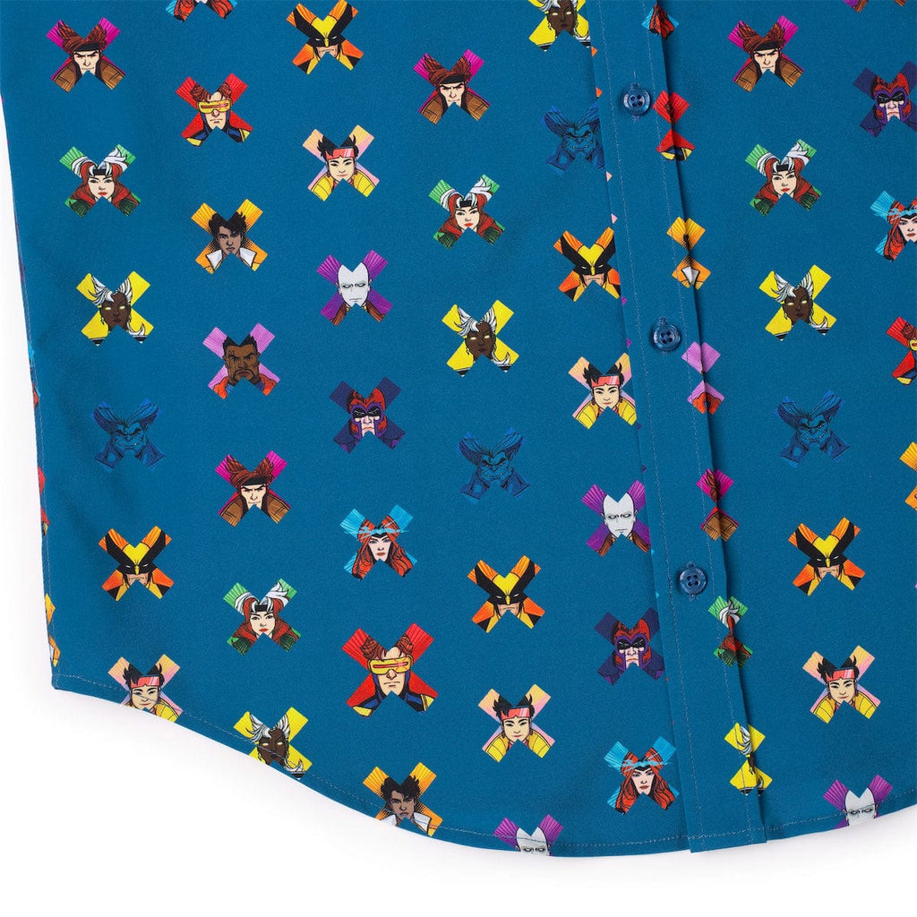 RSVLTS All My Xs KUNUFLEX Short Sleeve Shirt in Blue — detail 8