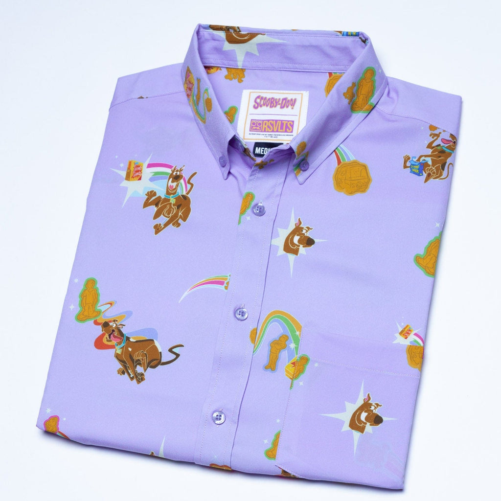 RSVLTS Scooby Snacks KUNUFLEX Short Sleeve Shirt in Purple — detail 12