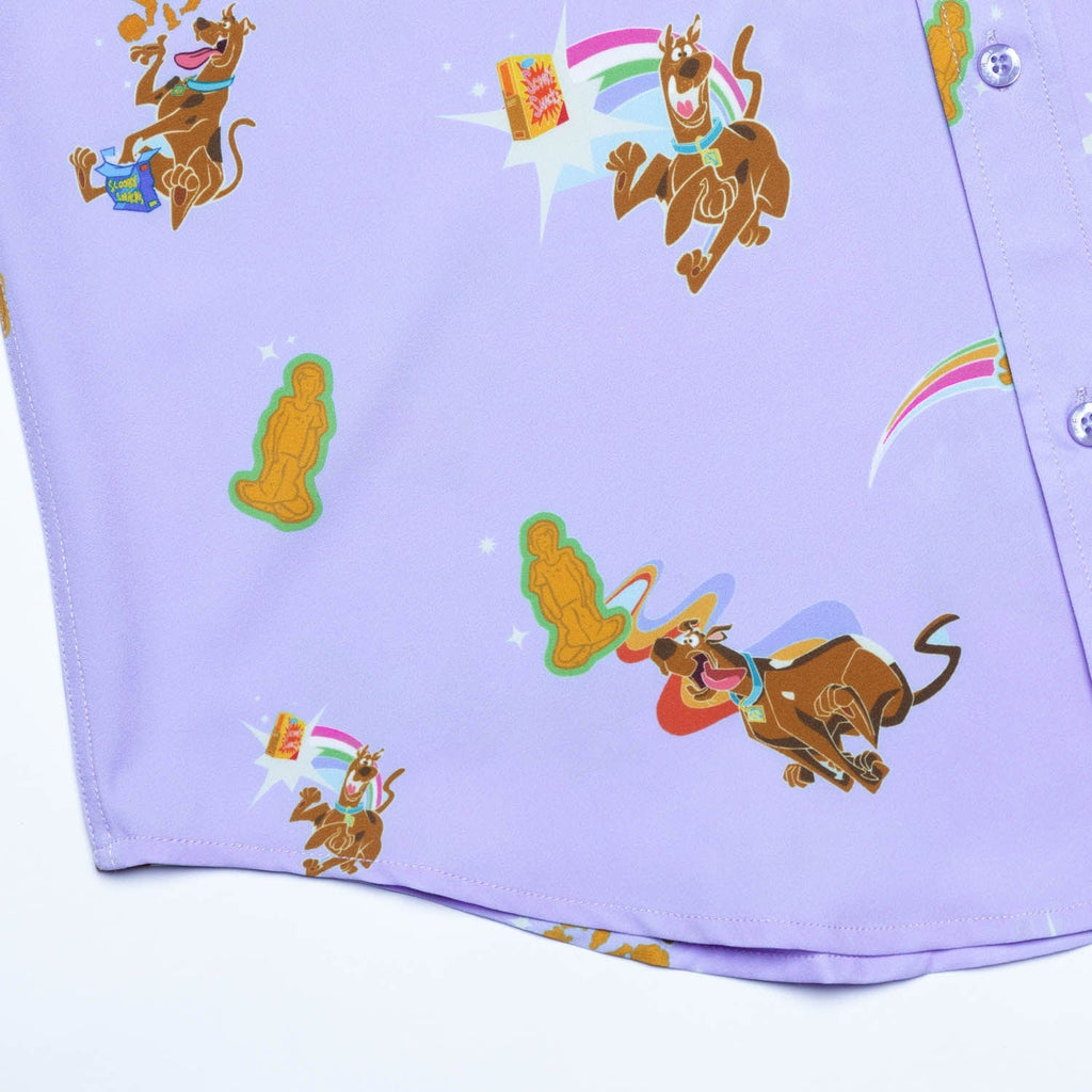 RSVLTS Scooby Snacks KUNUFLEX Short Sleeve Shirt in Purple — detail 5