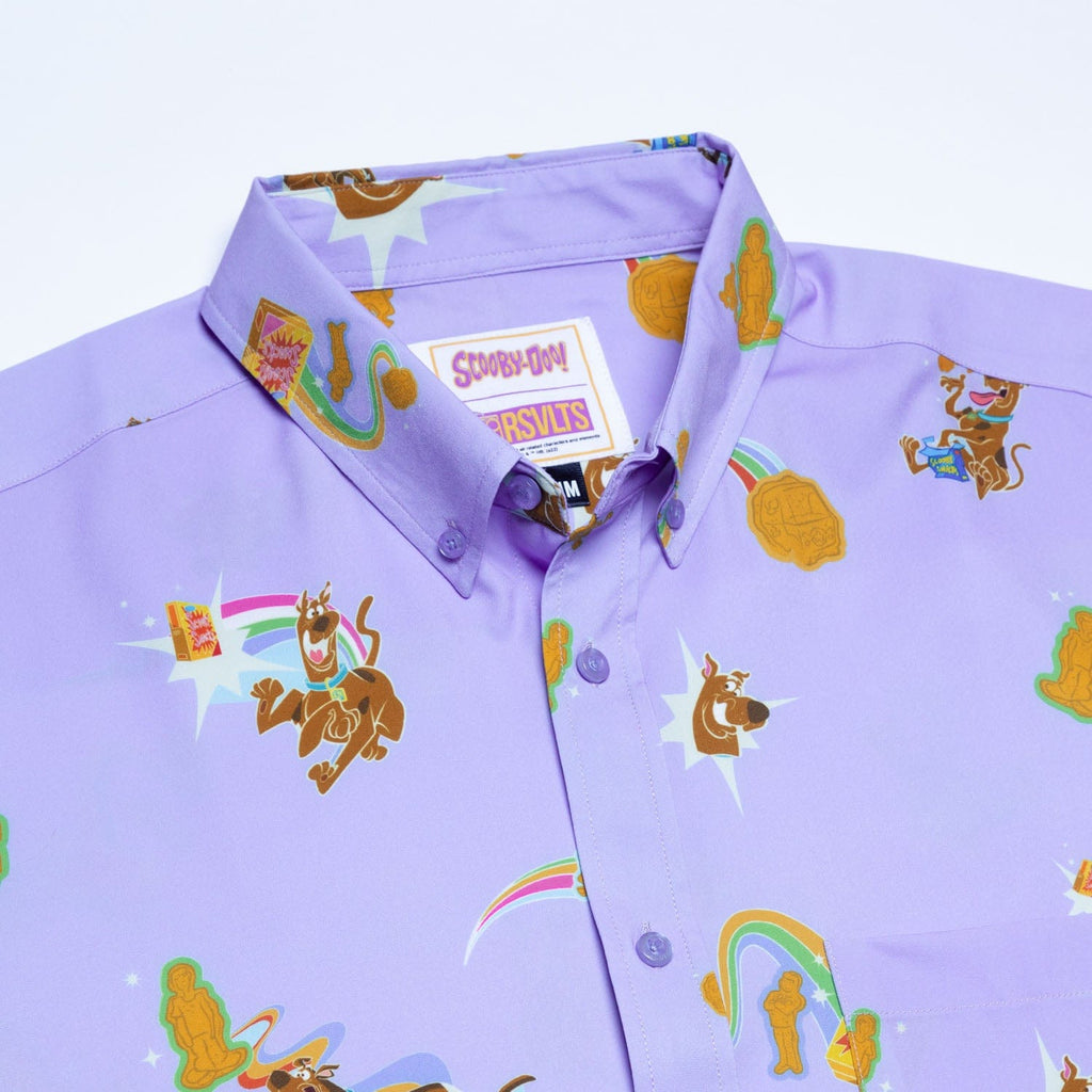 RSVLTS Scooby Snacks KUNUFLEX Short Sleeve Shirt in Purple — detail 9