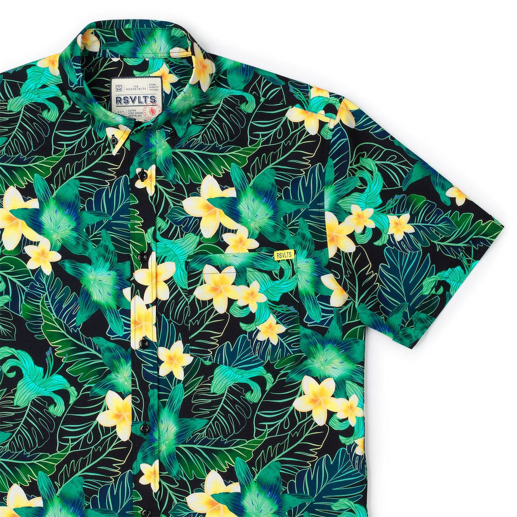 RSVLTS Garden Glow KUNUFLEX Short Sleeve Shirt — front view