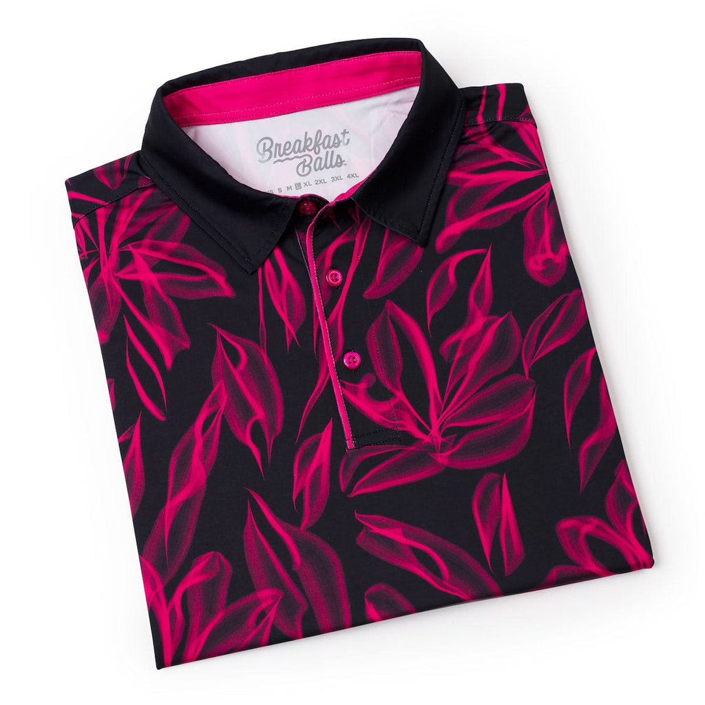 RSVLTS Ghost Palms All-Day Polo in Black — detail 9