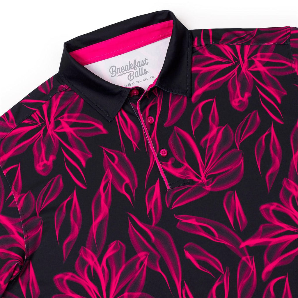 RSVLTS Ghost Palms All-Day Polo in Black — detail 7
