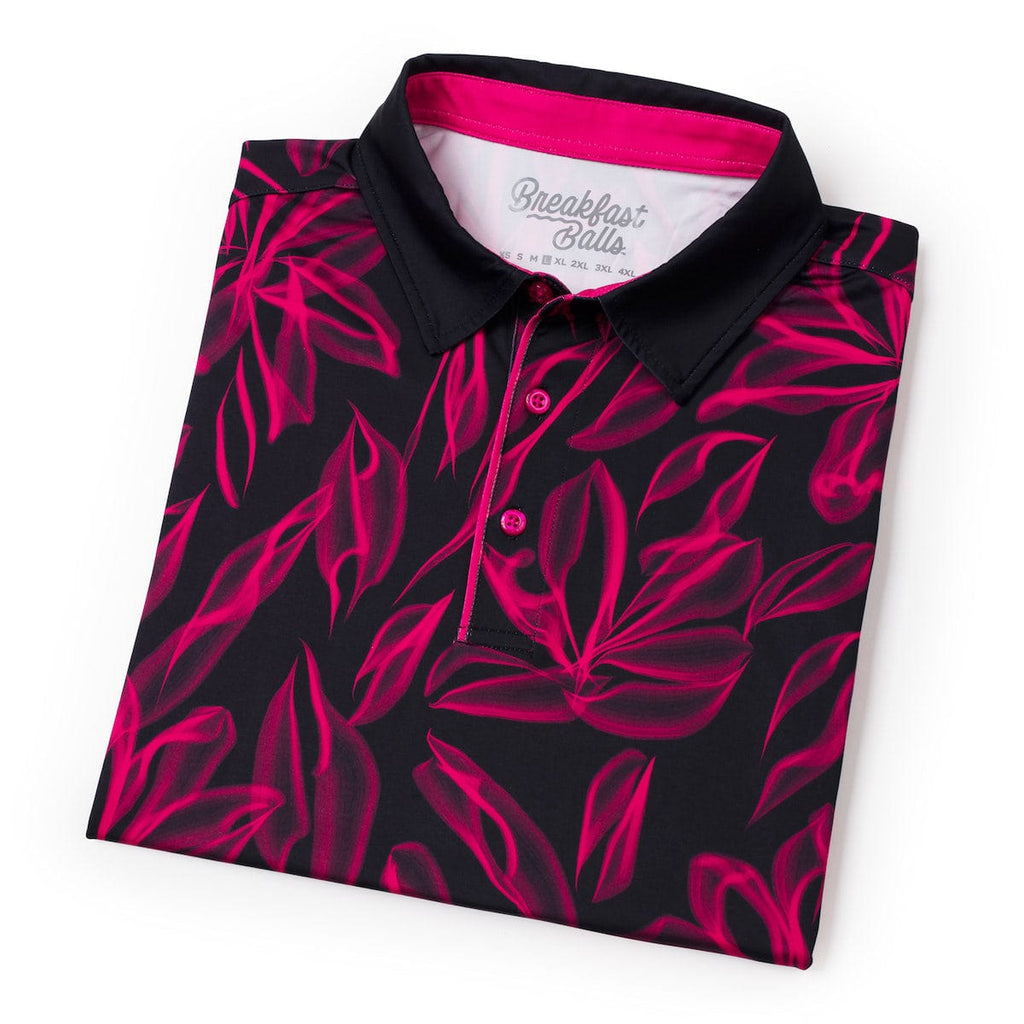 RSVLTS Ghost Palms All-Day Polo in Black — detail 10