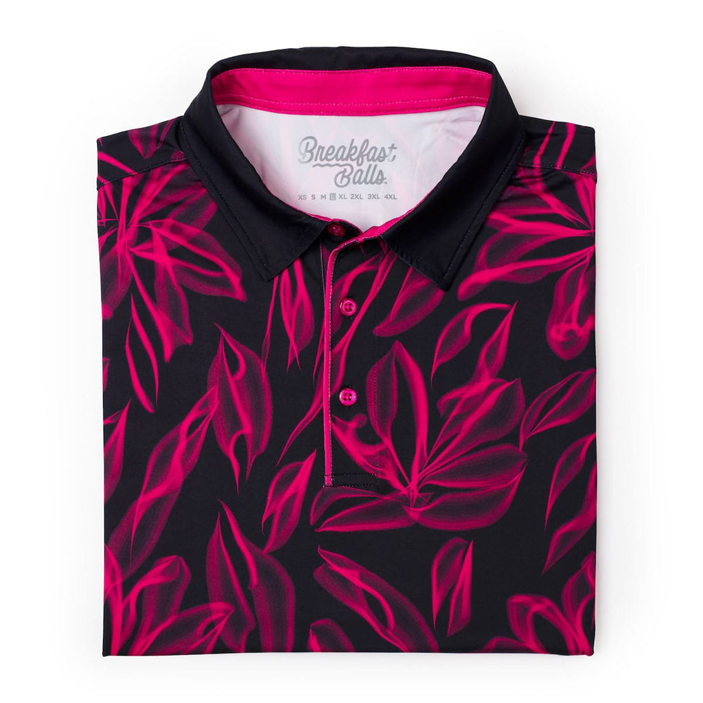 RSVLTS Ghost Palms All-Day Polo in Black — detail 8