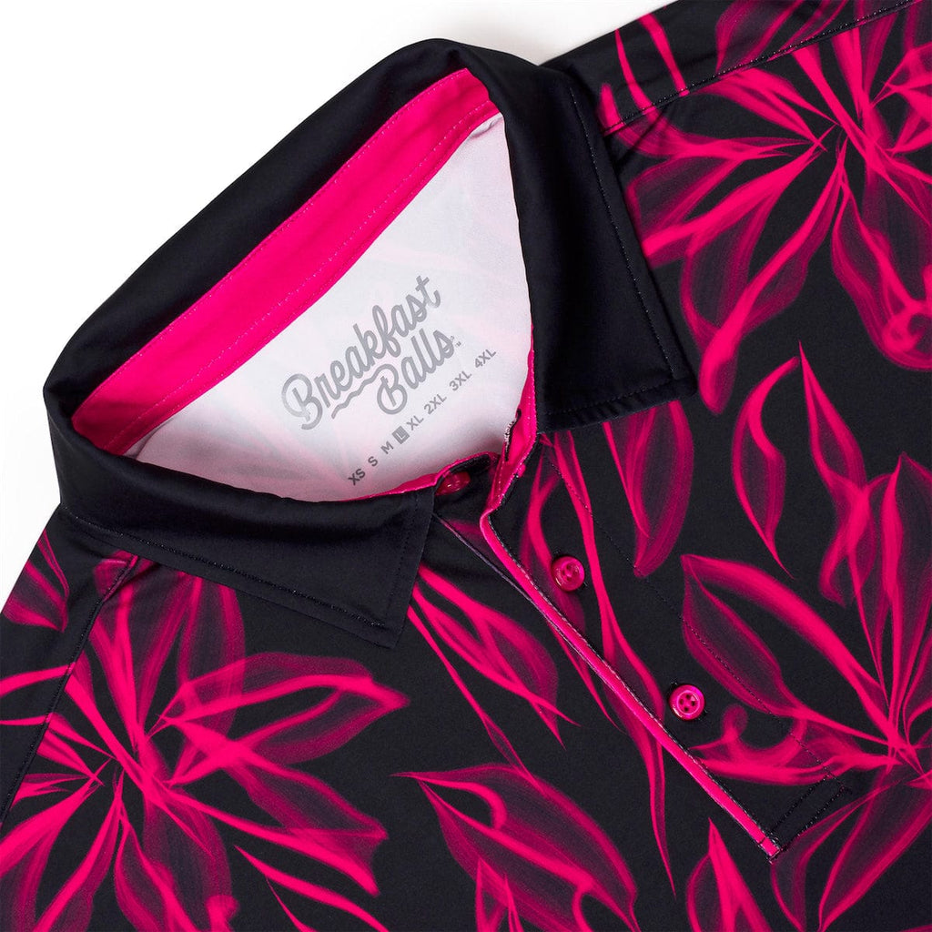 RSVLTS Ghost Palms All-Day Polo in Black — detail 4