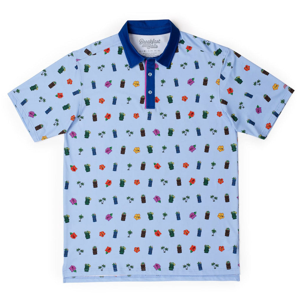 RSVLTS It's 5-Under Par Somewhere All-Day Polo in Blue — detail 2