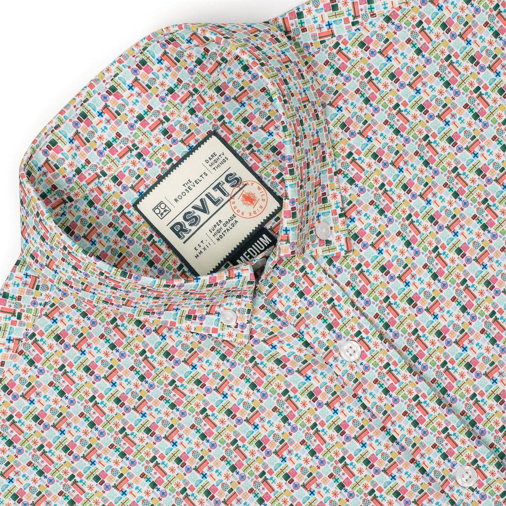 RSVLTS Do You Even Gift, Bro? Long Sleeve Shirt in White — detail 4