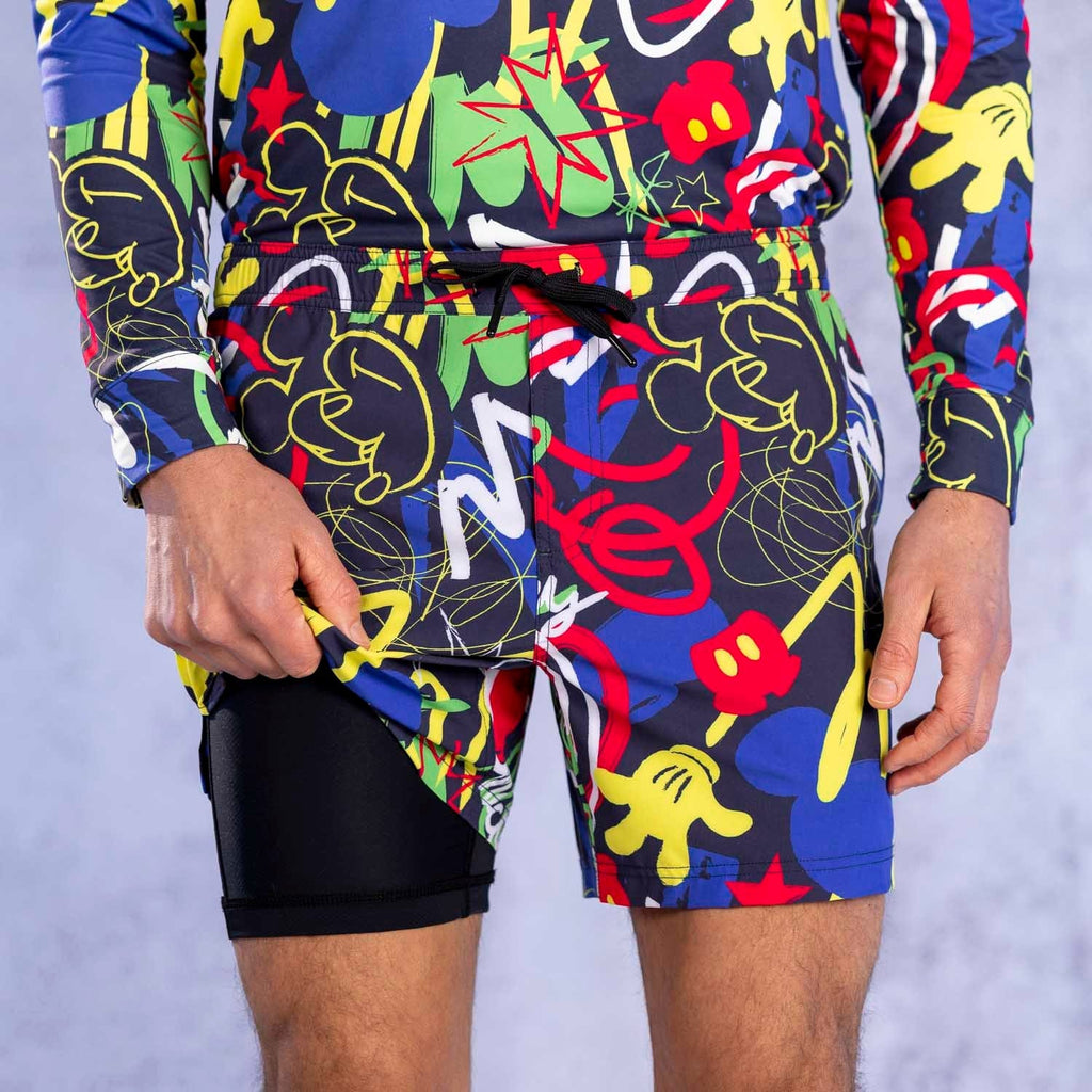 RSVLTS Outside the Lines V1 Lined Training Shorts in Multicolor — detail 6