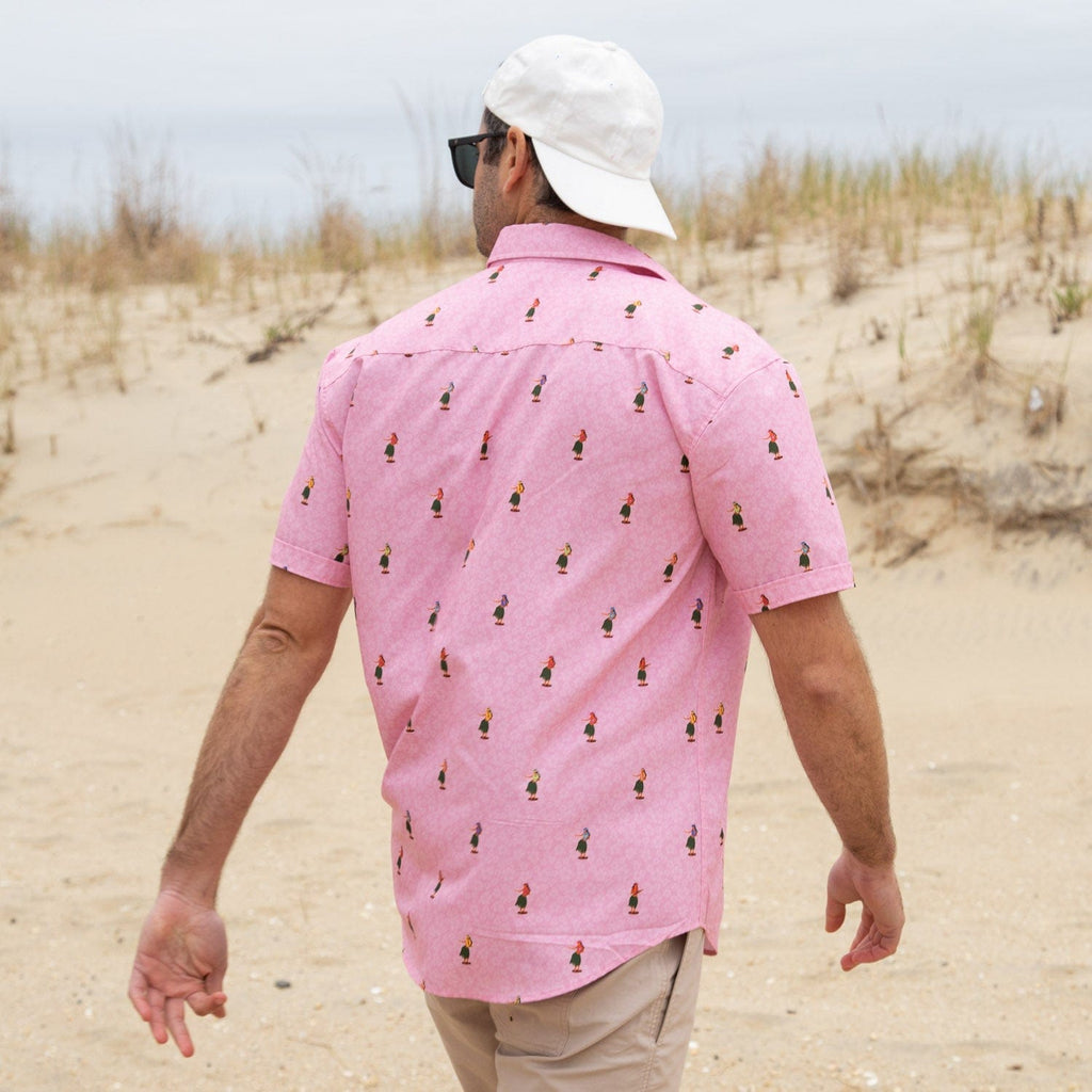 RSVLTS Dashboard Dancin’ KUNUFLEX Short Sleeve Shirt in Red — detail 2