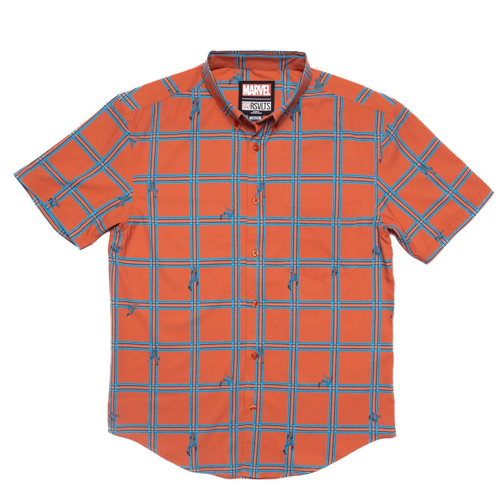 RSVLTS Aplaidnaphobia KUNUFLEX Short Sleeve Shirt in Red — detail 2