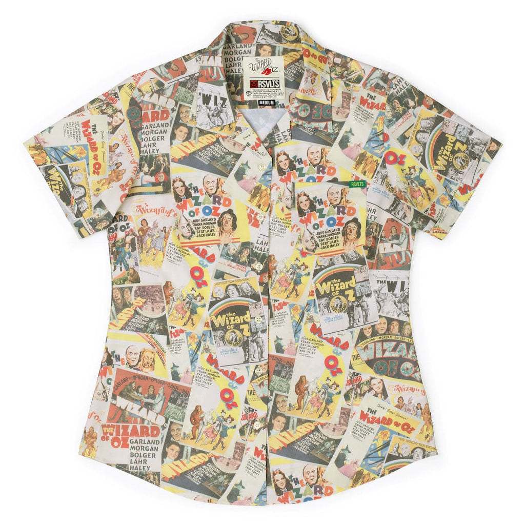 RSVLTS Silver Screen Spectacle Women's KUNUFLEX Short Sleeve Shirt in Multicolor — detail 4