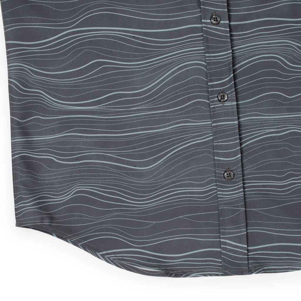RSVLTS Beskar Steel KUNUFLEX Short Sleeve Shirt in Gray — detail 10