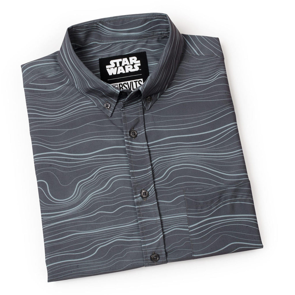 RSVLTS Beskar Steel KUNUFLEX Short Sleeve Shirt in Gray — detail 14