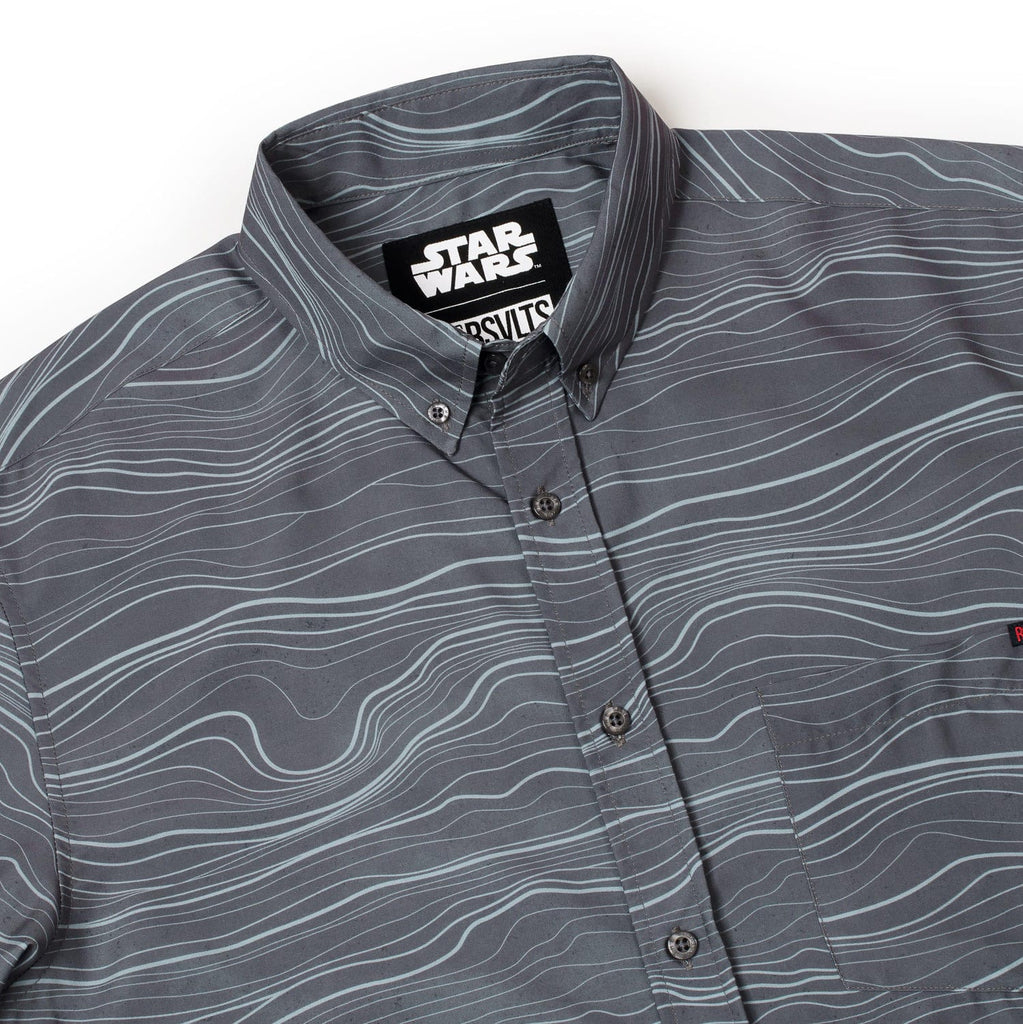 RSVLTS Beskar Steel KUNUFLEX Short Sleeve Shirt in Gray — detail 11