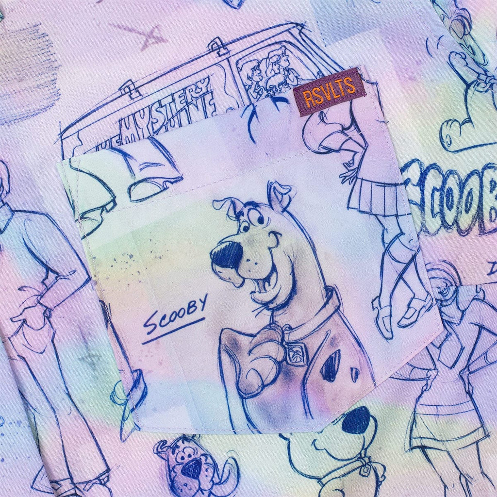 RSVLTS Scooby Doodles Women's KUNUFLEX Short Sleeve Shirt in Multicolor — detail 7