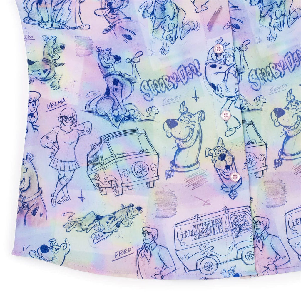 RSVLTS Scooby Doodles Women's KUNUFLEX Short Sleeve Shirt in Multicolor — detail 10