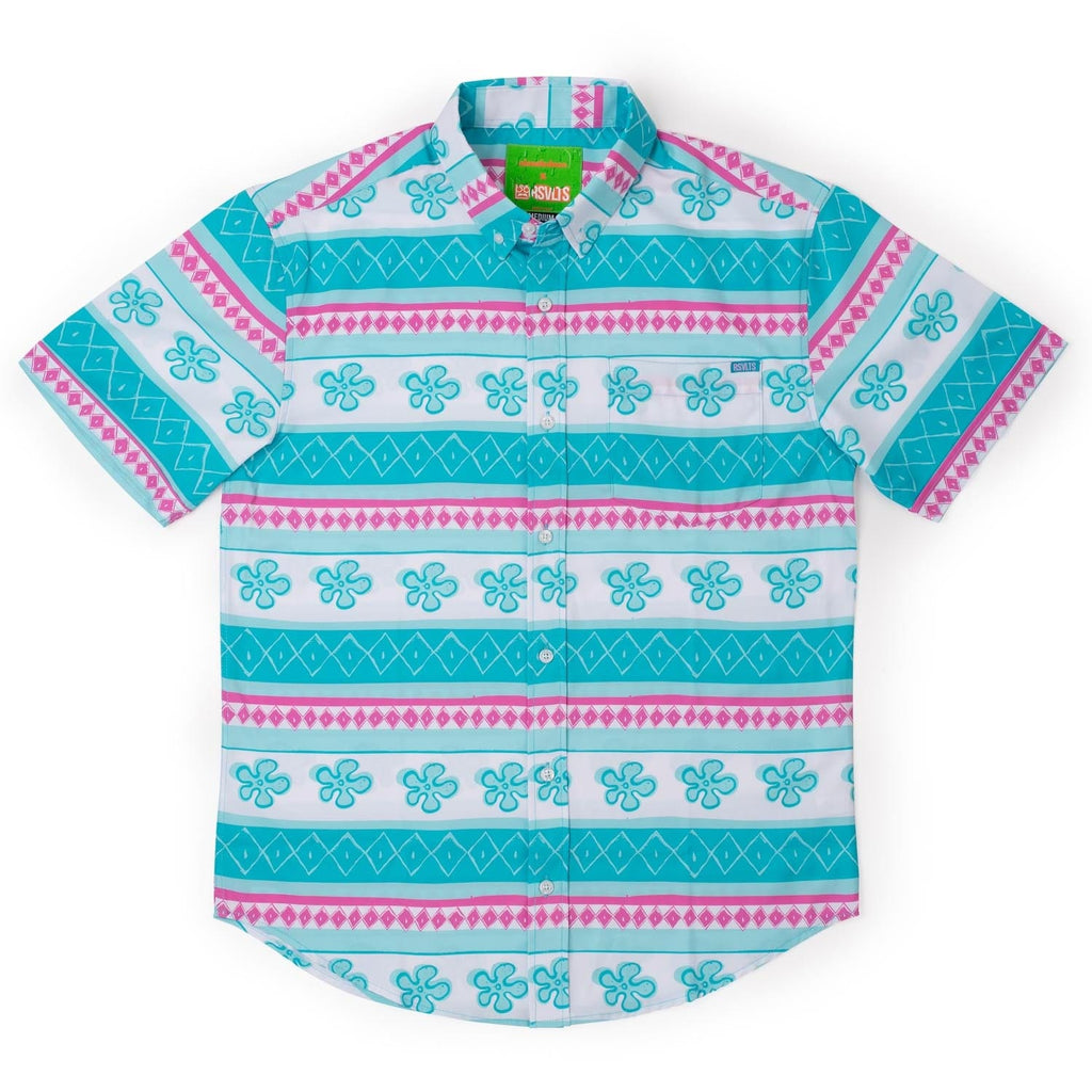 RSVLTS Bikini Bottom’s Best KUNUFLEX Short Sleeve Shirt in White — detail 2