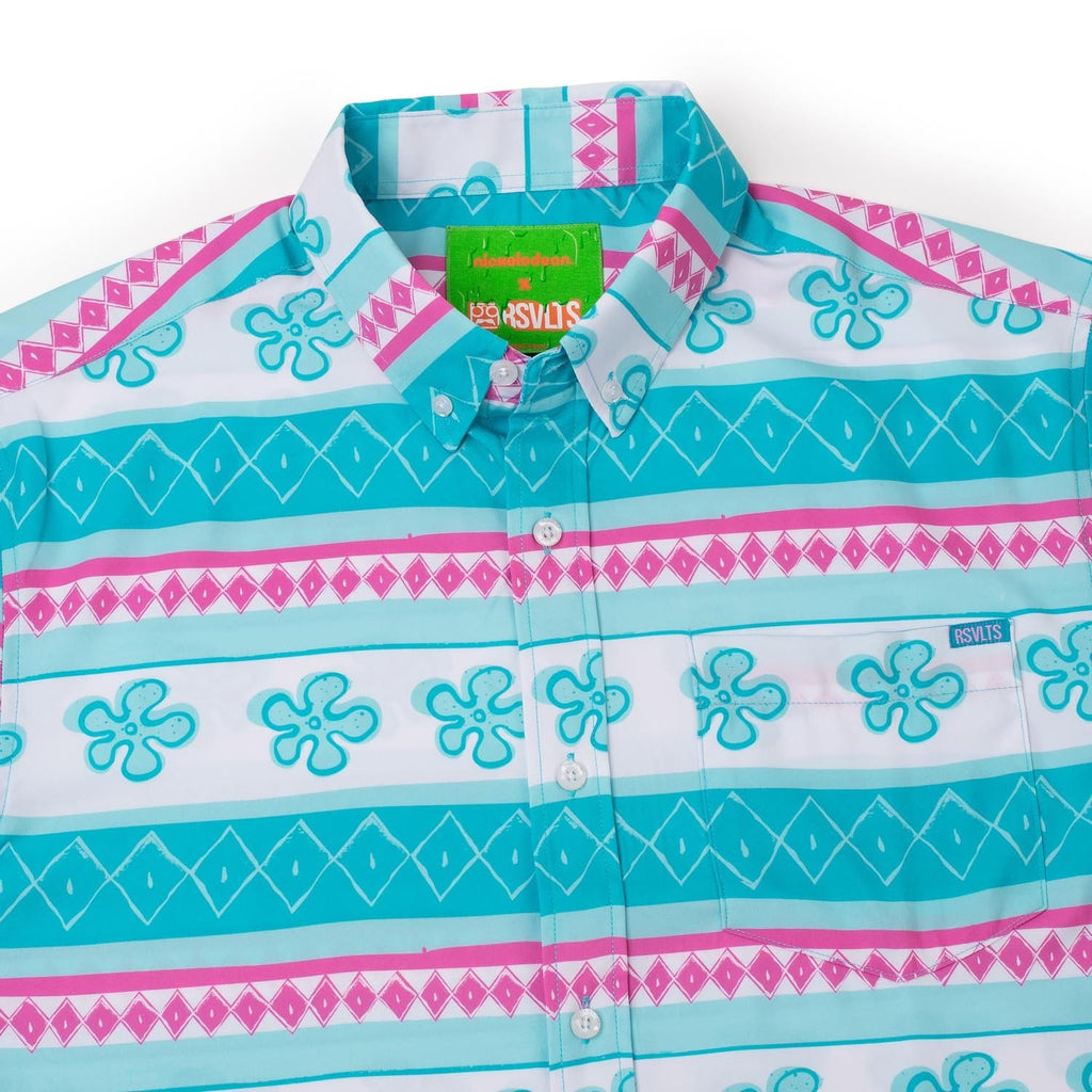 RSVLTS Bikini Bottom’s Best KUNUFLEX Short Sleeve Shirt in White — detail 8