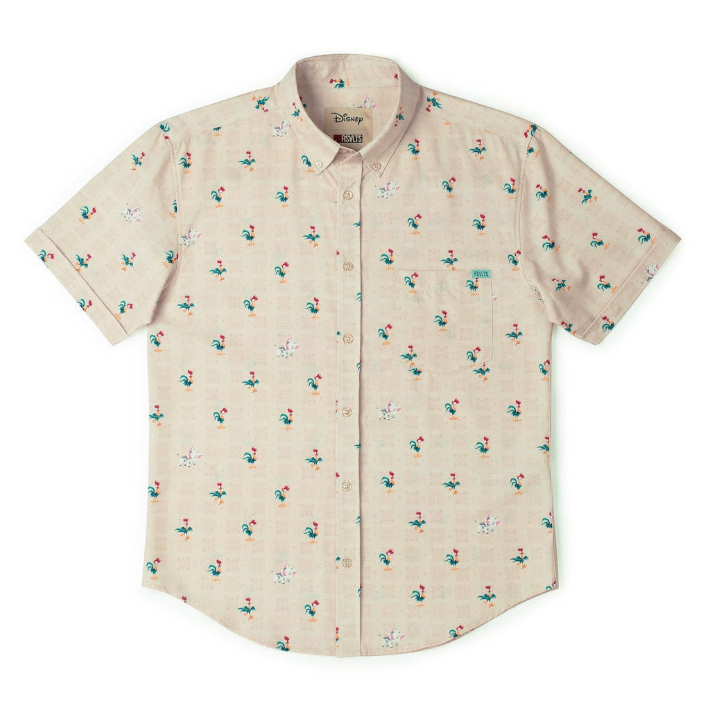 RSVLTS Heihei and Pua KUNUFLEX Short Sleeve Shirt in Neutral — detail 8