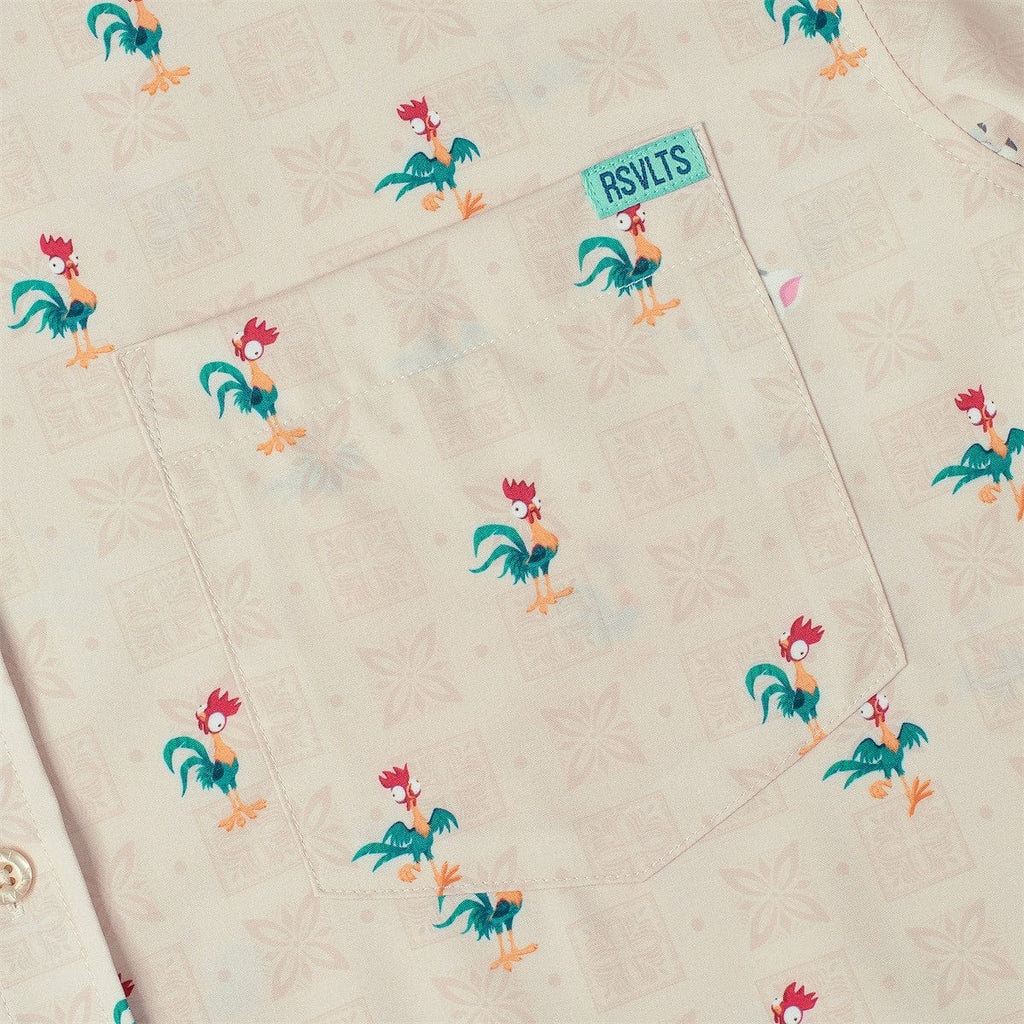 RSVLTS Heihei and Pua KUNUFLEX Short Sleeve Shirt in Neutral — detail 6
