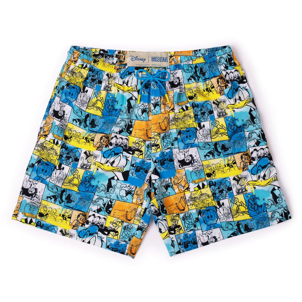 RSVLTS Birds of a Feather Hybrid Shorts in Multicolor — front view
