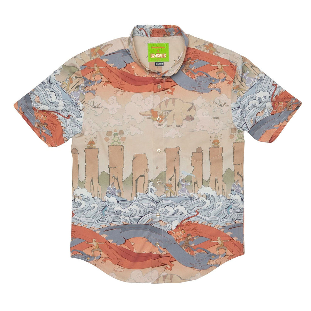 RSVLTS Team Avatar KUNUFLEX Short Sleeve Shirt in Brown — detail 2