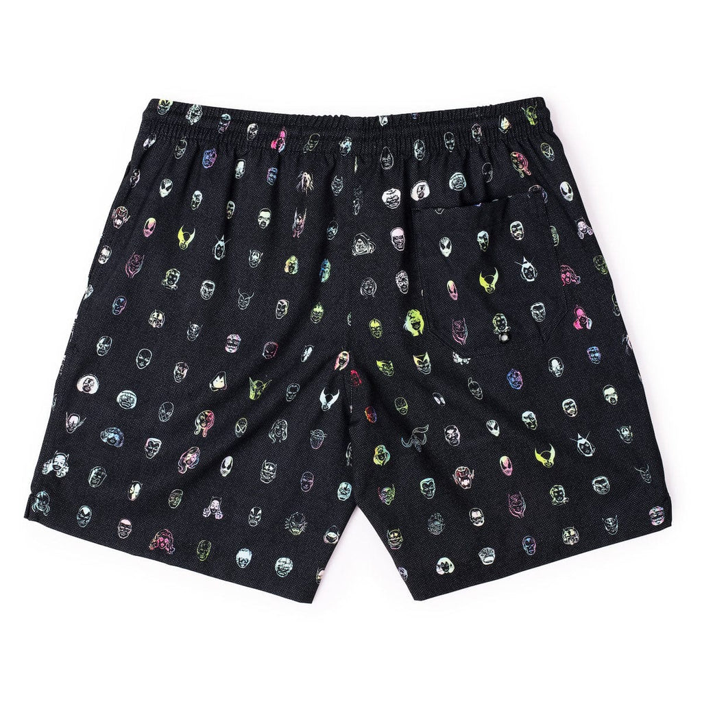 RSVLTS Faces of Marvel Hybrid Shorts in Black — detail 5
