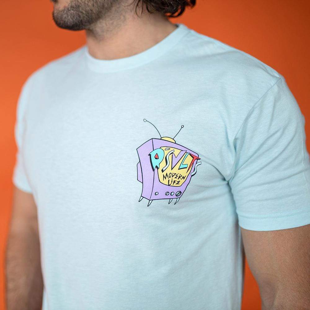 RSVLTS Leisure Life Crewneck Tee in Blue — detail 4