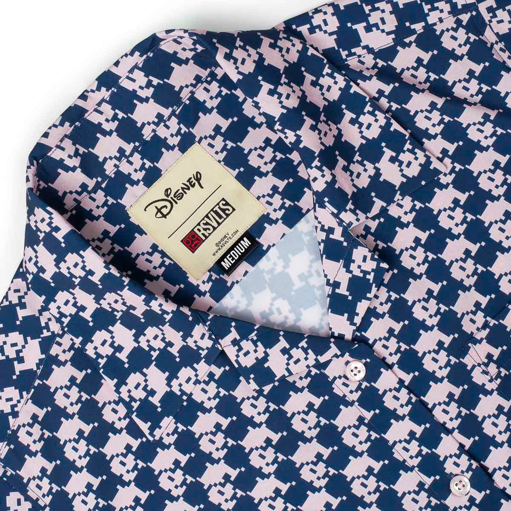 RSVLTS Pixel Pal Women's KUNUFLEX Short Sleeve Shirt in Blue — detail 6