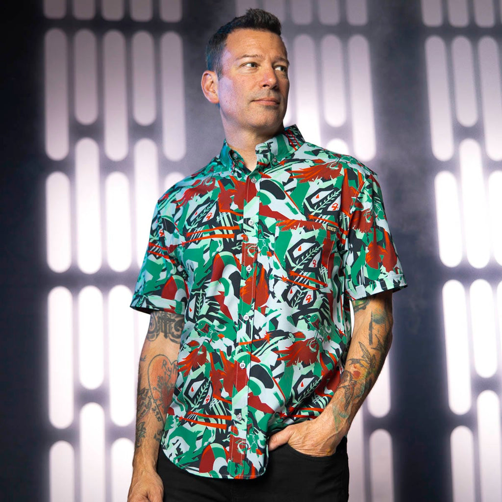 RSVLTS Boba Blast KUNUFLEX Short Sleeve Shirt in Black — detail 3