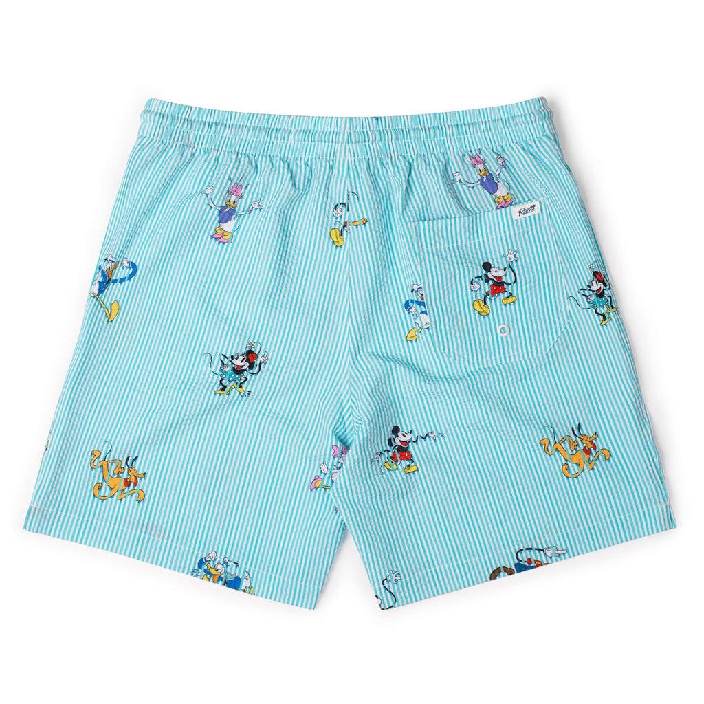 RSVLTS Limber Legends Stretch Seersucker Hybrid Shorts in Blue — detail 5