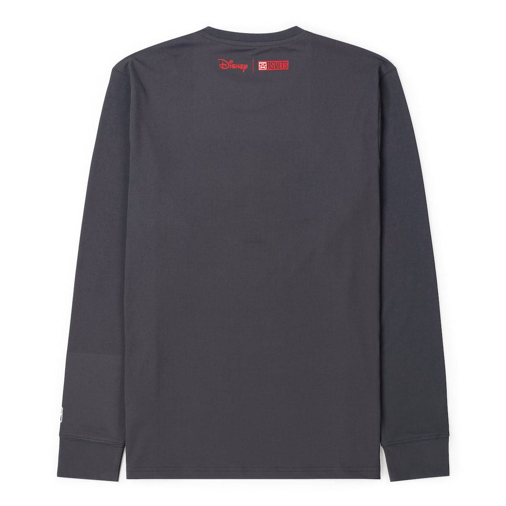 RSVLTS Enjoy the Journey Long Sleeve Performance Tee in Gray — detail 4