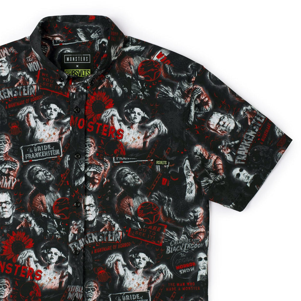 RSVLTS Now Slaying KUNUFLEX Short Sleeve Shirt — front view