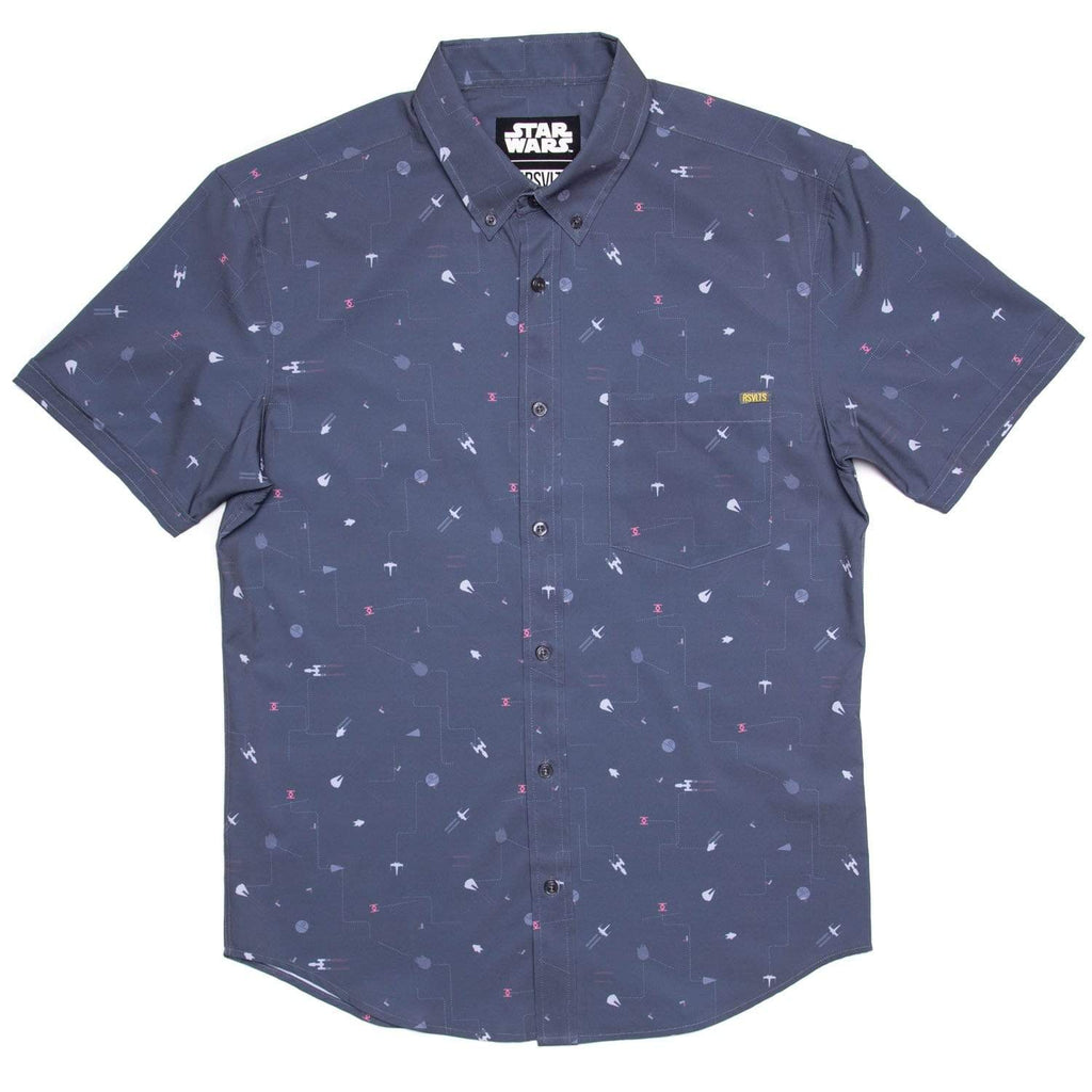 RSVLTS Stay on Target KUNUFLEX Short Sleeve Shirt in Gray — detail 4