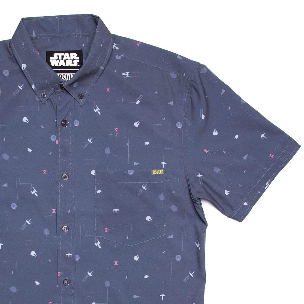 RSVLTS Stay on Target KUNUFLEX Short Sleeve Shirt in Gray — detail 3