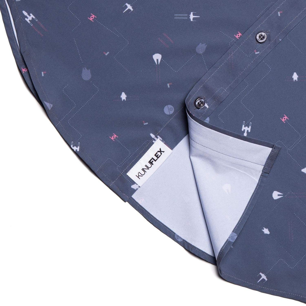 RSVLTS Stay on Target KUNUFLEX Short Sleeve Shirt in Gray — detail 10