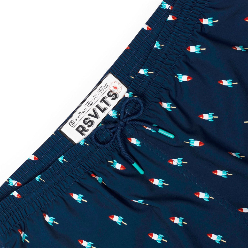 RSVLTS USA Rocket Pop Hybrid Shorts in Blue — detail 2