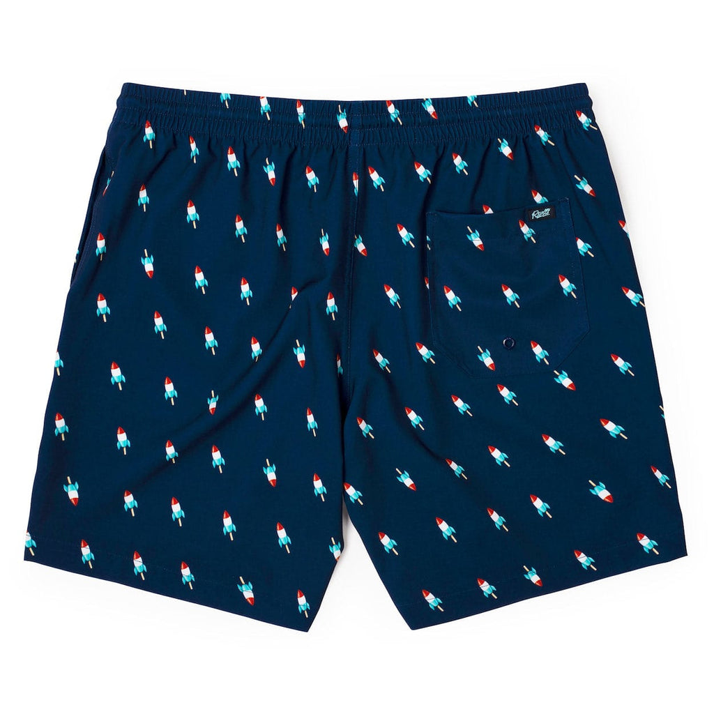 RSVLTS USA Rocket Pop Hybrid Shorts in Blue — detail 4