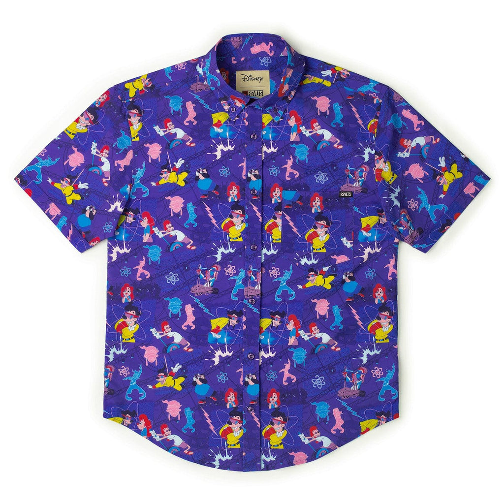 RSVLTS Max Voltage KUNUFLEX Short Sleeve Shirt in Purple — detail 9